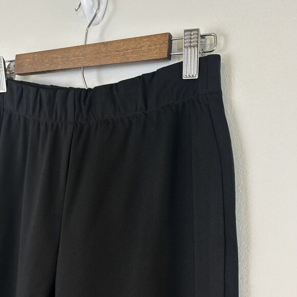 Commense Pants‎ Womens M High Waisted Essential Stretch Flare Black Thin Classic - Picture 7 of 15